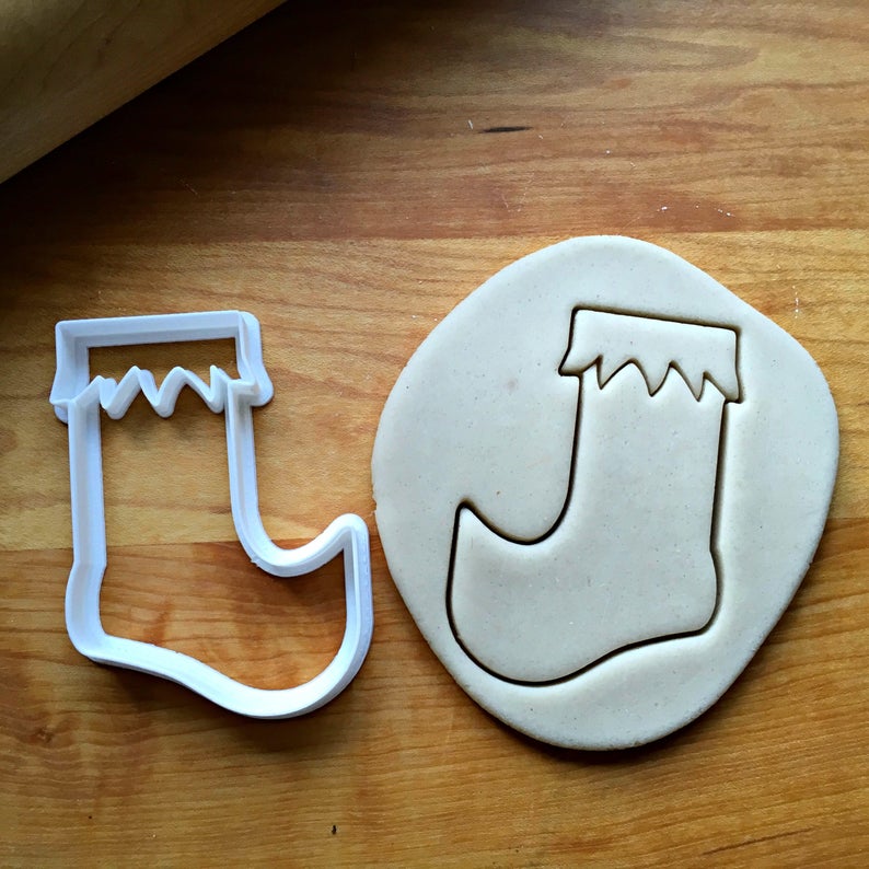 Elf Stocking Cookie Cutter/Dishwasher Safe