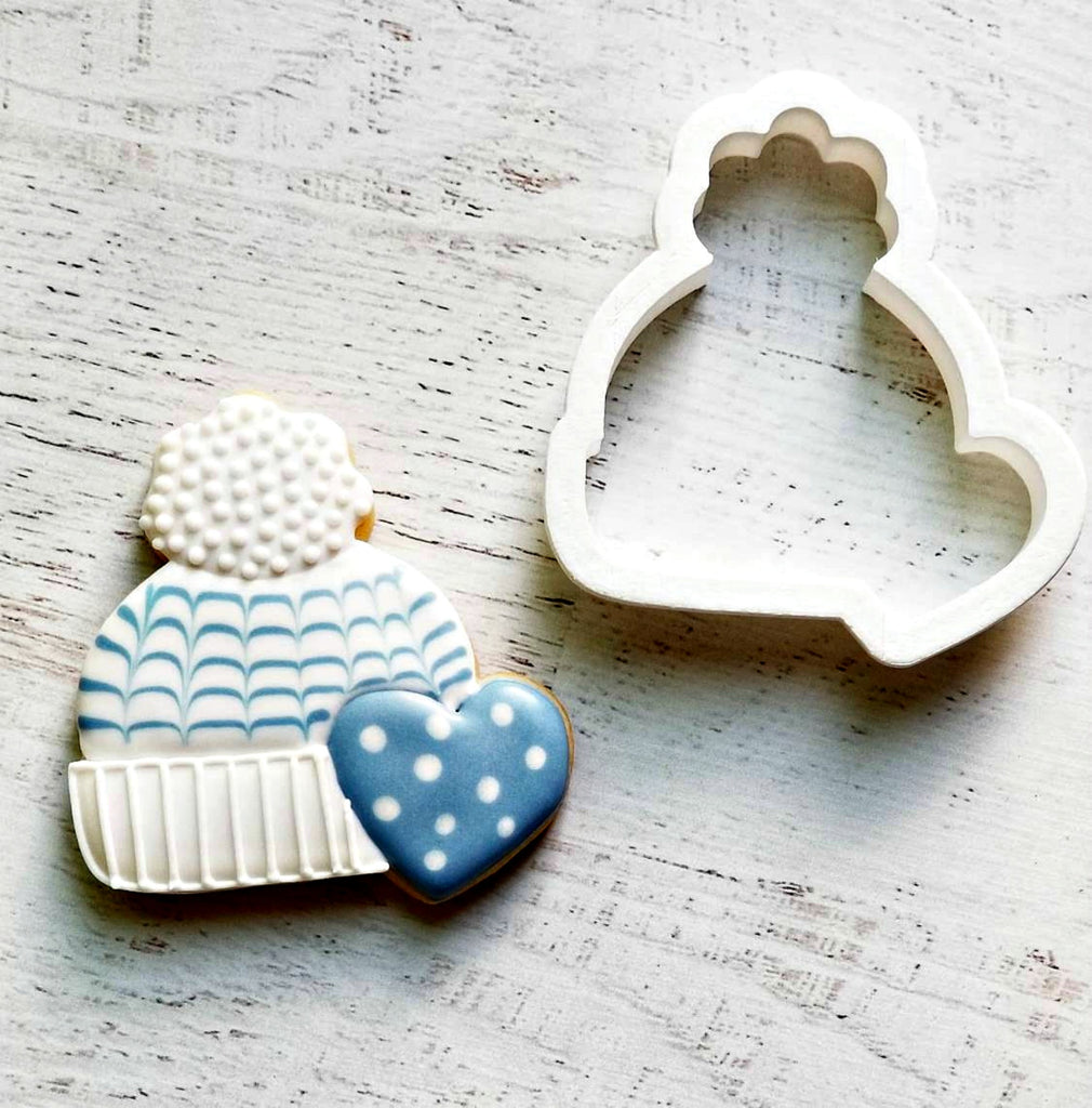 Winter Hat with Heart Cookie Cutter/Dishwasher Safe